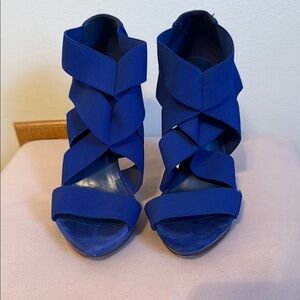 Electric Blue Women's high Heel Sandals
